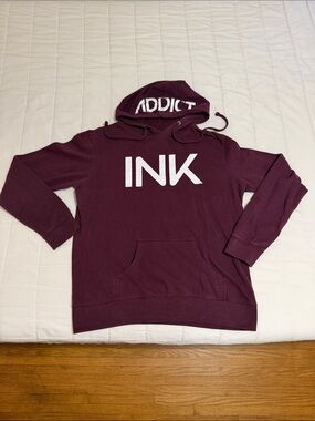INK Addict Maroon Hoodie